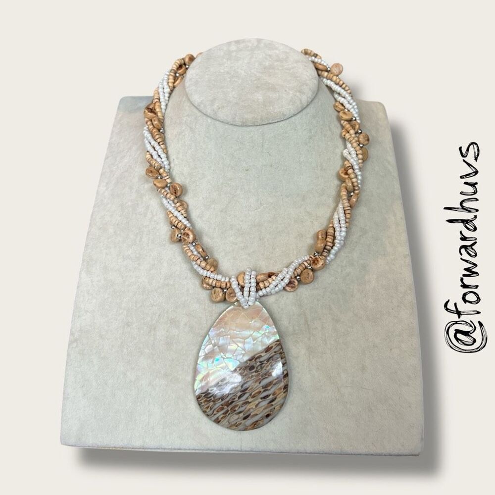 Bundle Sale 3 for $15 | Shell and Mother of Pearl Pendant Necklace